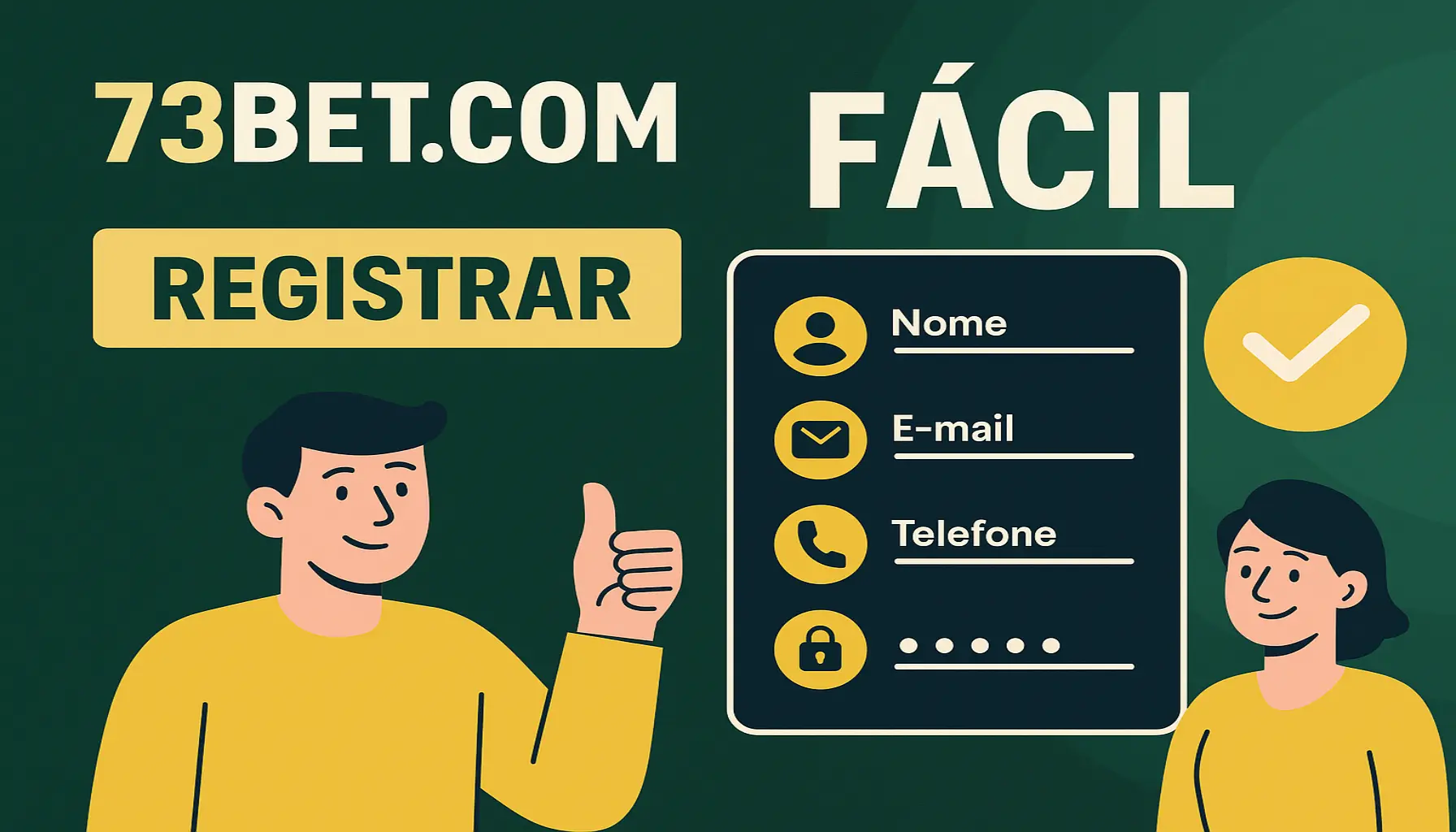 Não Perca tempo, o rRgistro na site 73bet.com